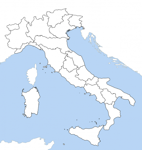 italy map regions untitled