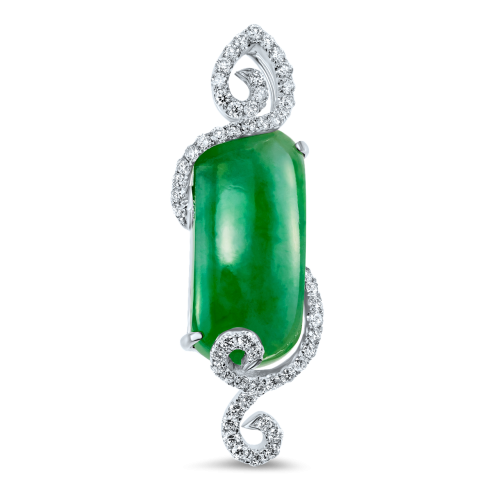 jade pendant diamond