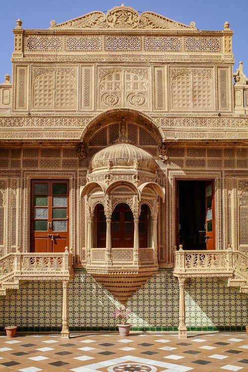 jaisalmer  house  building