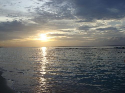 jamaica beach sunset