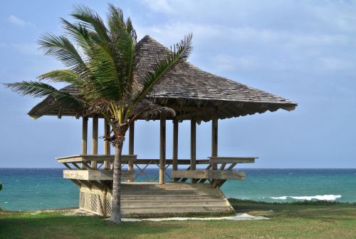 jamaica beach hut caribbean