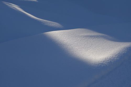 january snow light