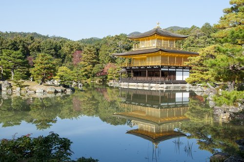 japan  kyoto  golden pavilion