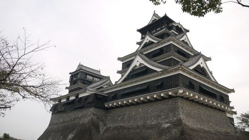 japan kumamoto castle 陰