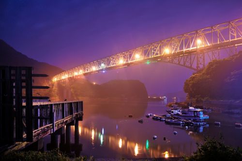 japan amakusa bridge sea