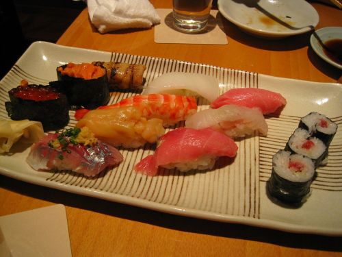 japan food real sushi raw