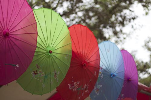 japanese umbrella colorful