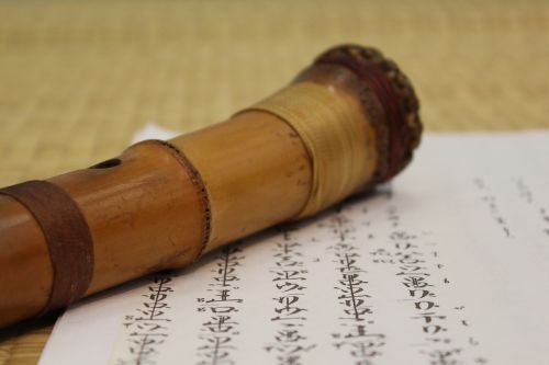 japanese flute character bamboo