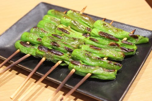 japanese food  grilled vegetables  japan