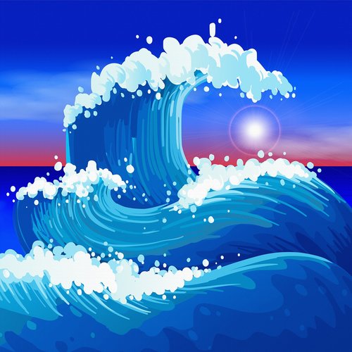 japanese wave  japanese ocean  waves