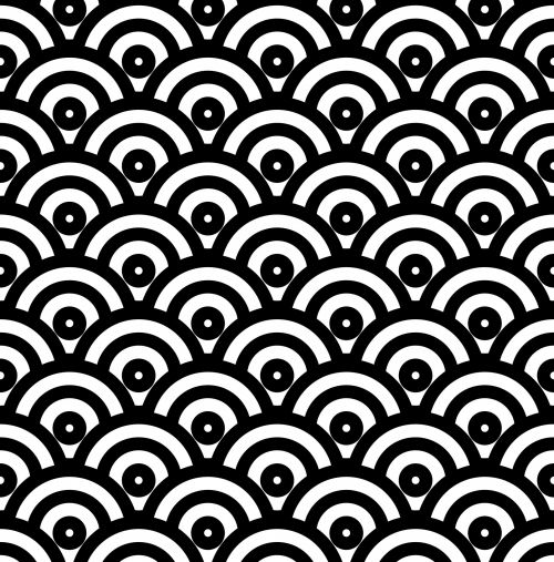 Japanese Wave Pattern Background