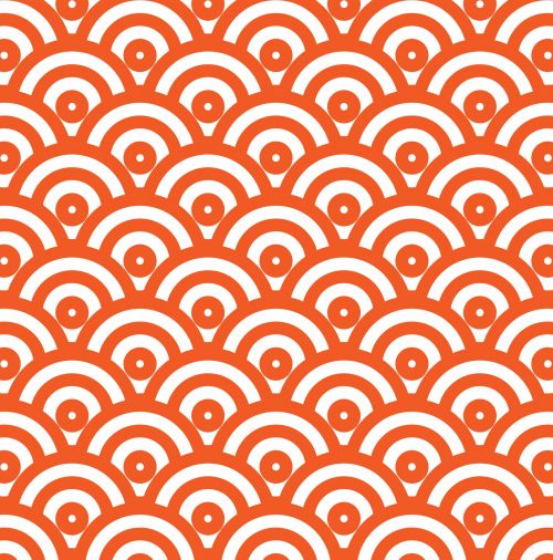 Japanese Wave Pattern Wallpaper