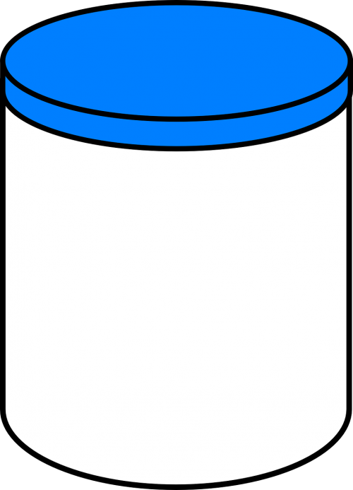 jar white blue cup