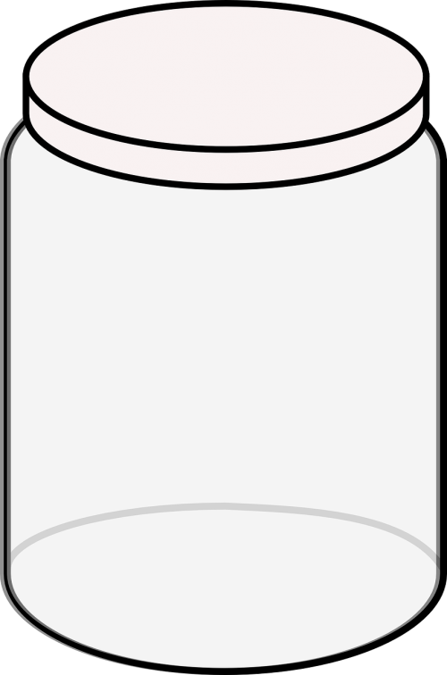 jar empty white