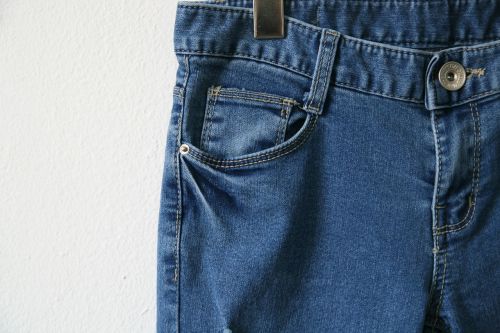 jeans detail bonded
