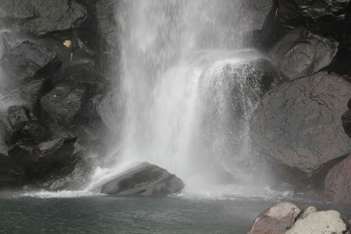 jeju island waterfall nature