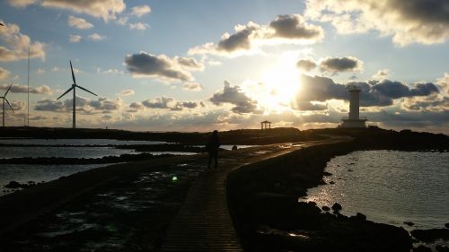 jeju island glow landscape