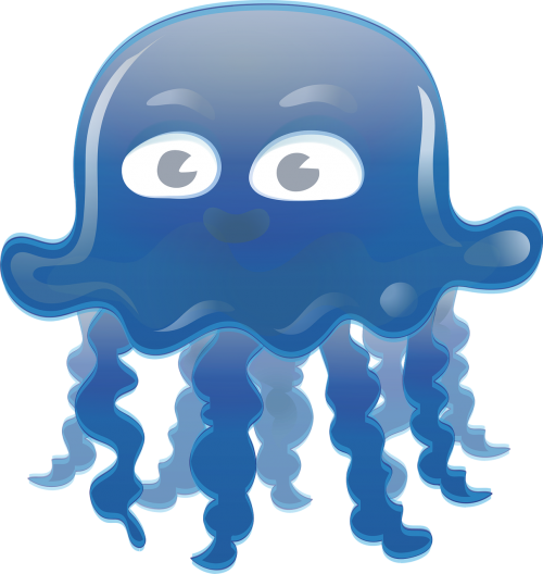 jellyfish drawing vector