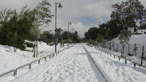 jerusalem snow israel