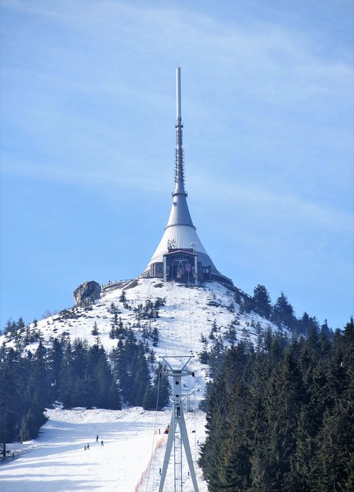 ještěd  transmitter  mountain
