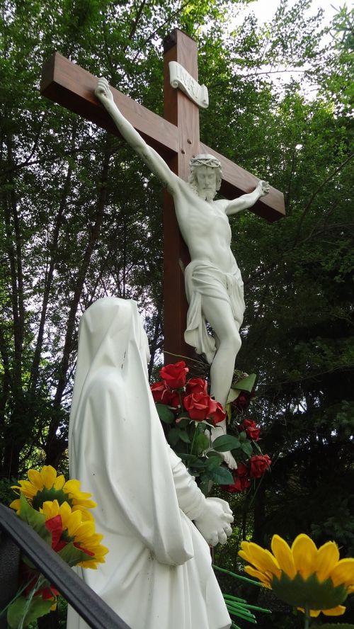 jesus church cross virgin mary