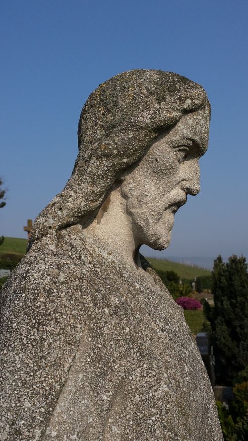 jesus stone figure