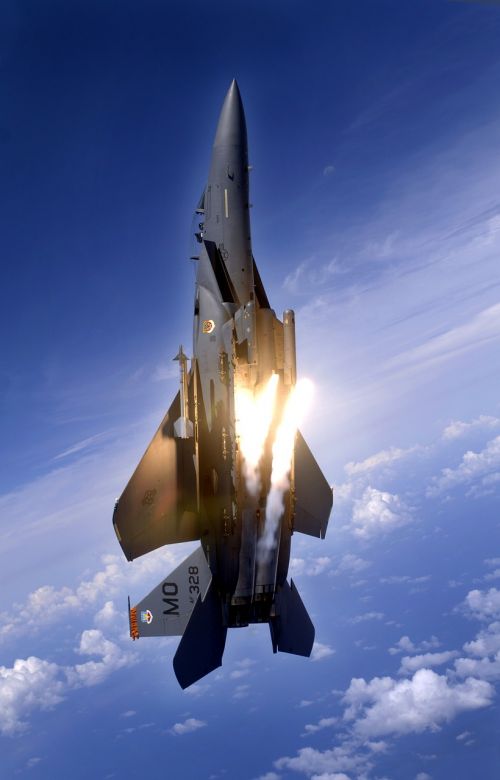jet fighter vertical