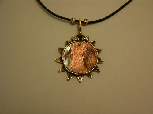 jewel necklace bronze