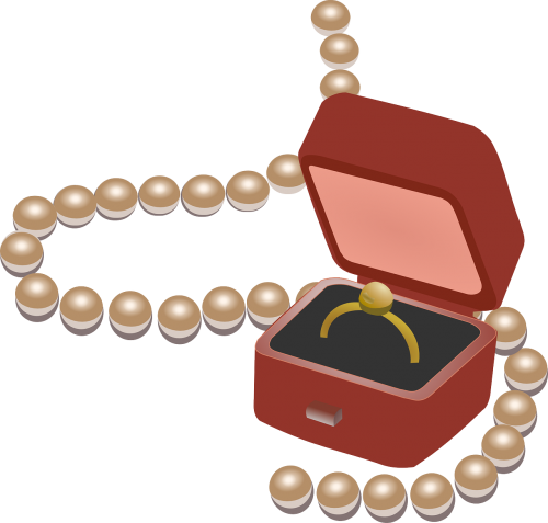 jewel case pearl necklace jewel box