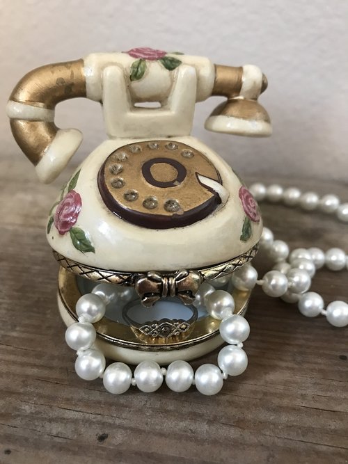 jewelry  trinket box  pearls