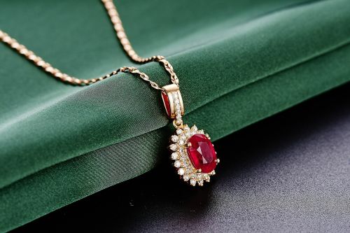 jewelry ruby pendant