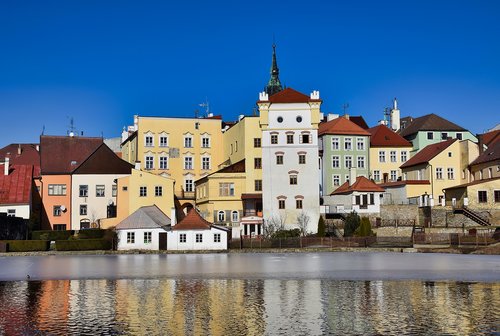 jindřichův hradec  pond  castle