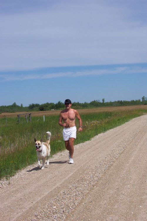 Jogger And Best Friend Dog