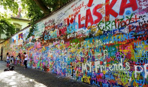 john lennon wall prague graffiti