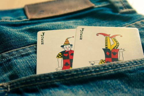 joker cards jeans