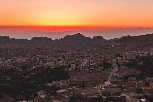 jordan town sunset