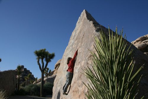 joshua tree climb boulder