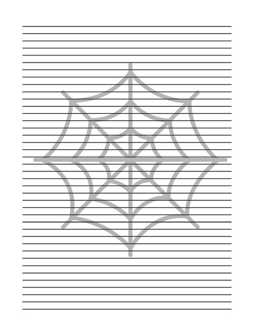 journal page  spider web  halloween