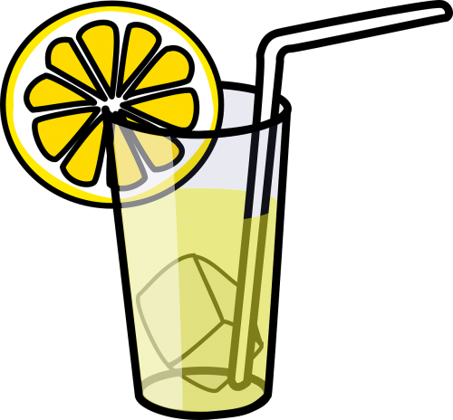 juice glass lemonade