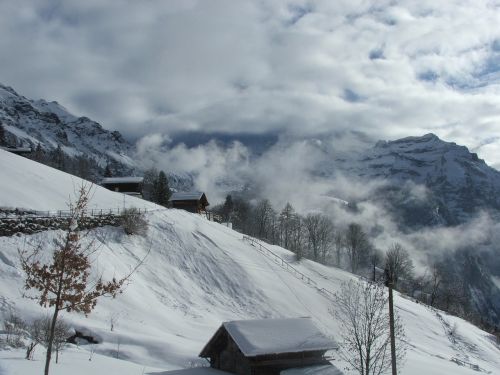 jungfrau view snow