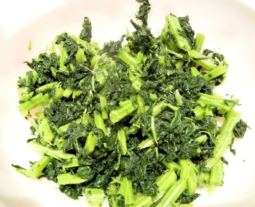 kale cooked olive oil