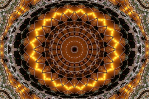 kaleidoscope ornament composition