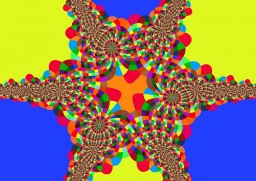 kaleidoscope digital art colorful