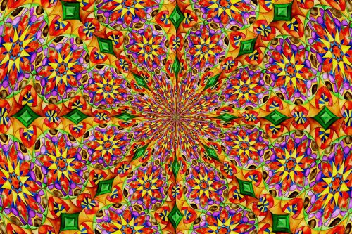 kaleidoscope explosion colors