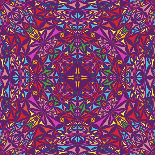 kaleidoscope triangle pattern
