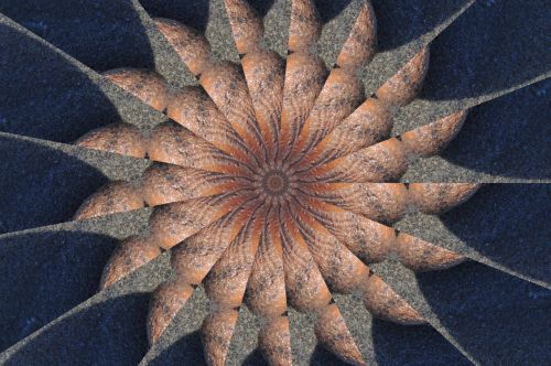 Kaleidoscope Spiral Background