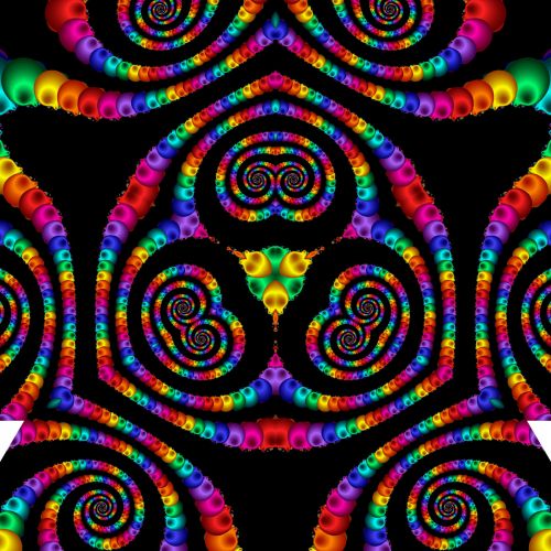 Kaleidoscopic Spirals