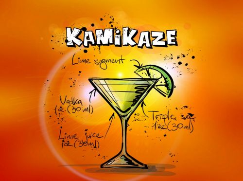 kamikaze cocktail drink