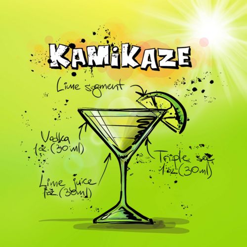 kamikaze cocktail drink