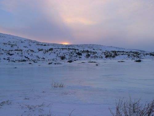 kangiqsualujjuaq canada sunset